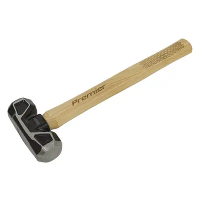 4lb Short Handle Sledge Hammer - Hickory Wooden Shaft - Drop Forged Carbon Steel