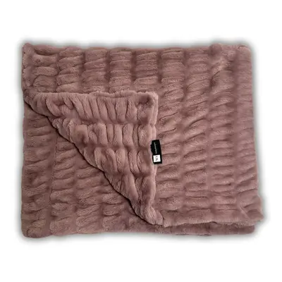 Minky Designs Violet Dream Faux Fur Minky Blanket - Soft Fluffy & Cozy Throw for Couch Bed or Ho