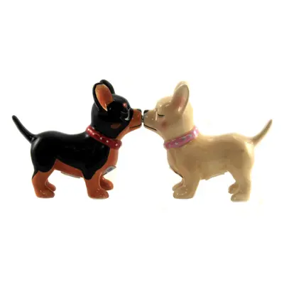 Pacific Trading Kissing Chihuahuas Pucker Up Pups, Salt and Pepper Sha