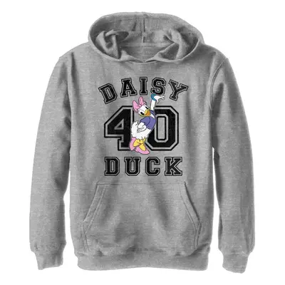 Disney Boy's Daisy Duck Collegiate Hoodie Athletic Heather Large