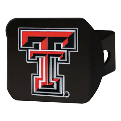 FANMATS Texas Tech Red Raiders Black Metal Hitch Cover - 3D Colo