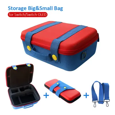 (F(Switch OLED)) New Nintend Switch Storage Bag Mari Style Protective Carrying Case for Nintendo