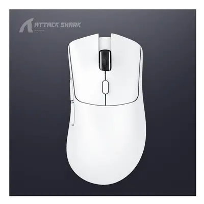 (White) Attack Shark R1 Wireless Mouse Bluetooth Gaming Mouse PAW3311 Sensor,1000Hz Return-rate,