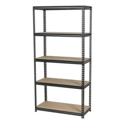 Warehouse Racking Unit with MDF Shelves - 200kg Per Shelf - Steel Frame