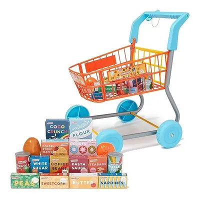 Shopping Trolley. Colourful Toy Shopping Trolley For Children Aged 3+. Equipped With Everything 