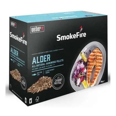 SmokeFire Hardwood Pellets | Alder Cooking Pellets, Best for Fish | kg Box | BBQ & Wood Pellets 