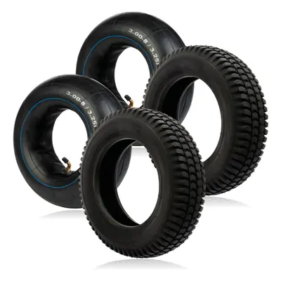 SPARES2GO Tyre 3.00 x Mobility Scooter for UNIVERSAL 300x8 x + Inner tube inch x