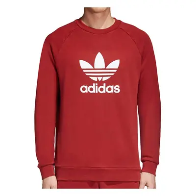 adidas Originals Trefoil Crew Sweatshirt Rust Red MD