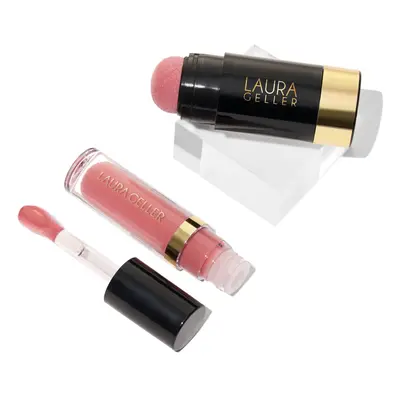 LAURA GELLER NEW YORK Serum Staples Soothing Blush + Lip Duo - Serum Blush Cheek Tint, Practical