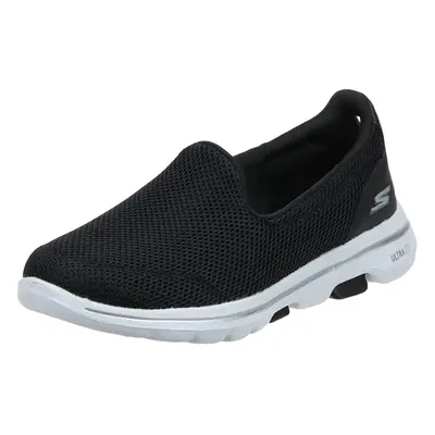 Skechers Women's Sneaker Black/White 6.5 Wide