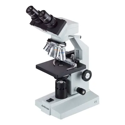 AmScope B100B-MS compound Binocular Microscope 40X-2000X Magnificatio