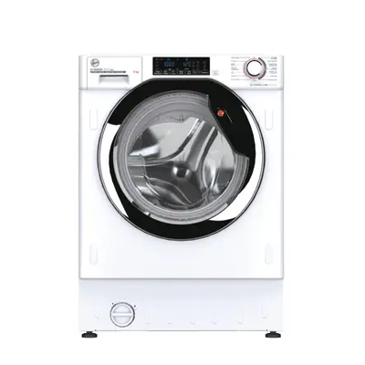 Hoover H-WASH PRO HBWODS69TAMCE/80 Integrated 9kg Washing Machine with rpm - White / Chrome - A 