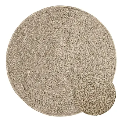 (beige, cm/round design) vidaXL Rug Floor Carpet for Indoor and Outdoor Door Mat Kitchen Rug Jut