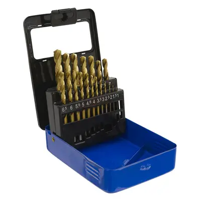 19 Piece Fully Ground HSS Drill Bit Set - 1mm to 10mm Sizes - Split Point Tip