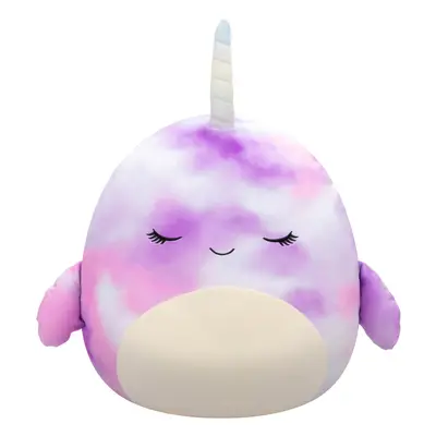 Squishmallows Original 20-Inch Nabila Purple Tie-Dye Narwhal - Official Jazwares Jumbo Plush