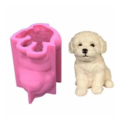 3D Large Dog Mold Resin Epoxy Crafts DIY Ornament Jewelry Candles Making Tool H8WF