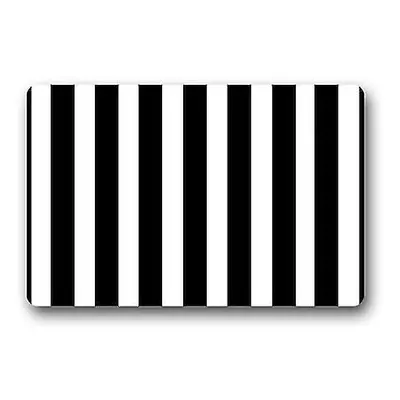 Black And White Stripes Doormat Floor Mats Rugs Outdoors/indoor Doormat 40x60 Cm