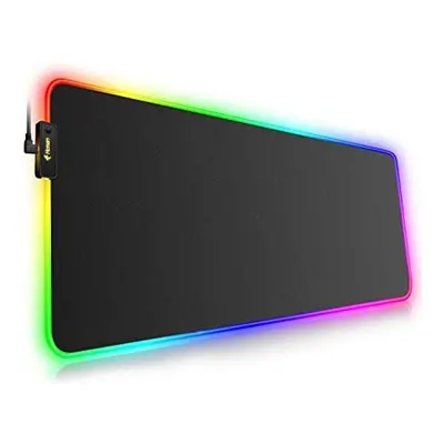 RGB Gaming Mouse Mat Pad Large Thick(8003004mm) Hcman Extended Led Mousepad with Non-Slip Rubber