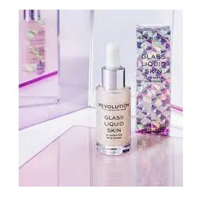 REVOLUTION Glass Liquid Skin Primer Serum - Illuminating Dewy Makeup Base NEW IN ml