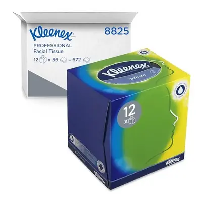 Kleenex facial tissue Box - soft, strong and absorbent - x (672 facial tissues) white, 3-ply, fr