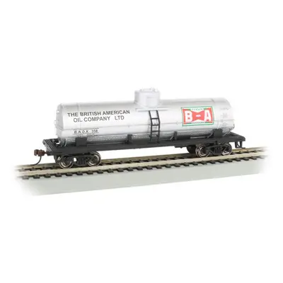 40' Single Dome Tank Car British American Oil (Silver) - HO Scale