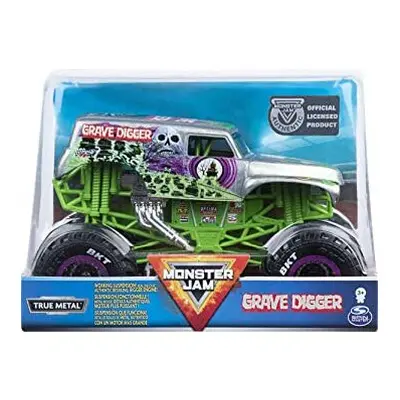 Monster Jam Official Grave Digger Monster Truck, Die-Cast Vehicle, 1:24 Scale, Multicolour