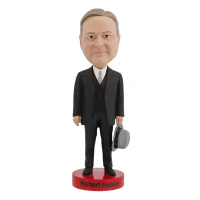 Royal Bobbles Herbert Hoover Bobblehead Premium Polyresin Lifelike Figure Unique Serial Number E