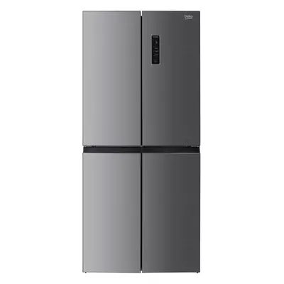 Beko HarvestFresh American Fridge Freezer - Stainless Steel Effect - D Rated