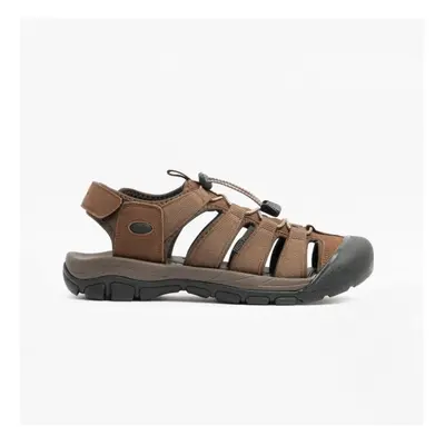 (UK 7) Hush Puppies PERU Mens Bungee Sandals Brown