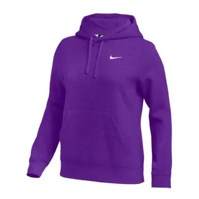 Nike Womens Pullover Fleece Hoodie (Purple Large)