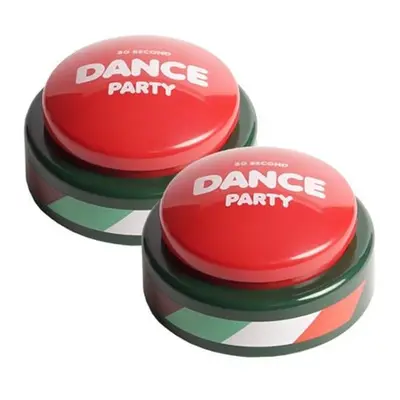 Dance Party Innovations DPYHB22024AMZ Second Holiday Dance Party Button - Pack of