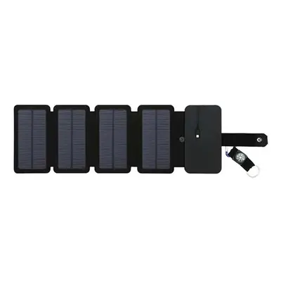 (4 Tablets) Outdoor Multifunctional Portable Solar Charging Panel Foldable 5V 2.1A USB Output De