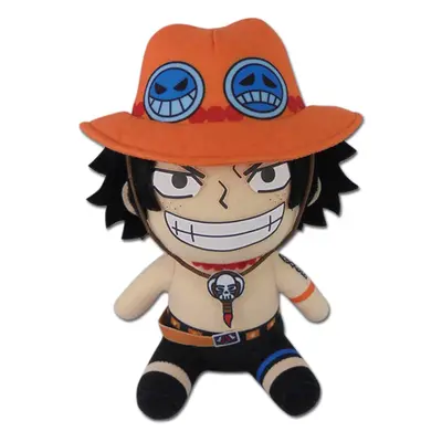 Great Eastern Entertainment One Piece- Ace Sitting Pose Plush 7"" H