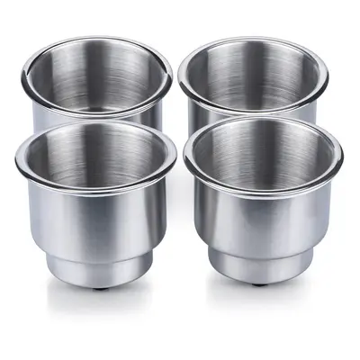 Marinebaby 4PCS Stainless Steel Cup Drink Holder with Drain Marine Boa