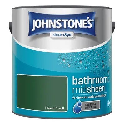 Johnstones Bathroom Mid Sheen Wall Ceiling Emulsion Paint 2.5l Forest Stroll