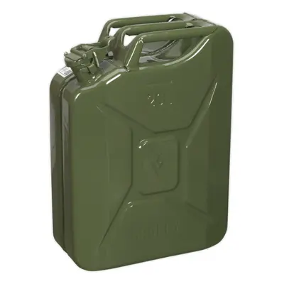 20 Litre Jerry Can - Leak-Proof Bayonet Closure - Fuel Resistant Lining - Green