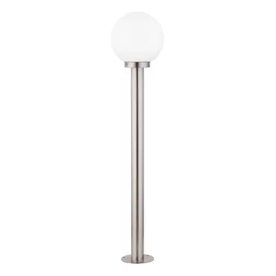 IP44 Outdoor Bollard Light Stainless Steel & Orb x 60W E27 1000mm Lamp Post