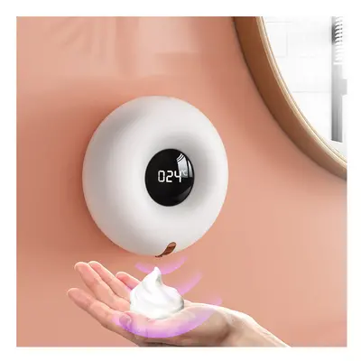 Wall Mounted Automatic Soap Dispenser Infrared Induction LED Display Temperature Foam Hand Sanit