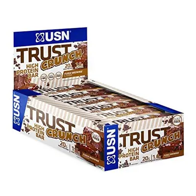 Trust Crunch Fudge Brownie High Protein LowSugar Protein Bars Tasty and Filling Healthy Snack Ba