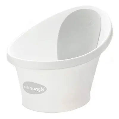 Shnuggle Baby Bath with Plug White with Grey backrest