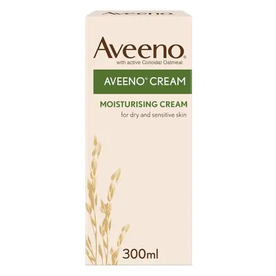 Aveeno Moisturising Cream (1x 300ml) Nourishing Body Lotion with Hydrating Colloidal Oatmeal Ful