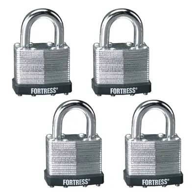 Master Lock 1803Q Fortress Outdoor Padlock with Key Pack Keyed-Alike Laminated Steel