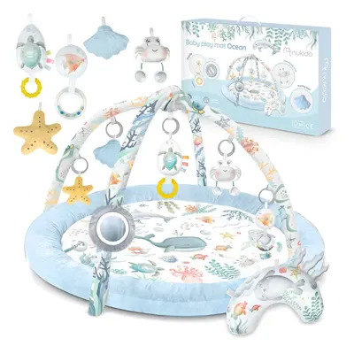 Interactive Baby mat Ocean for design and comfort MAIN FEATURES: - multifunctional toys - Dedica