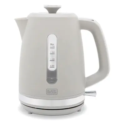 BLACK+DECKER BXKE10072GB Jug Kettle With 1.7L Capacity, 3KW, Grey