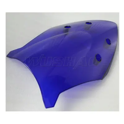 (Blue) Motorcycle Double Bubble Windshield Windscreen Screen For 2016