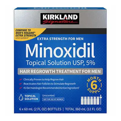 6 Months Kirkland Minoxidil 5%, Mens Hair Loss Treatment New packaging