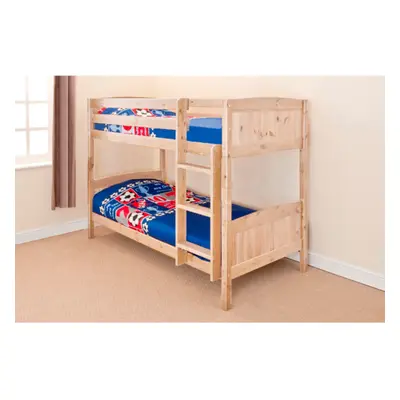 (Natural , No Mattress) 2ft6 Shorty Wooden Bunk in Grey White Caramel Natural