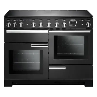 Rangemaster PDL110EICB/C Professional Deluxe Charcoal Black 110cm Dual Fuel Induction Range Cook