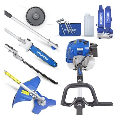 Hyundai Functional in Petrol Multi-Tool Set, HYMT5200X, 52CC, Grass, Hedge Trimmer, Pruner Chain