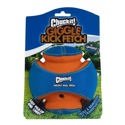 ChuckIt! Kick Fetch Dog Toy Ball with Giggle Sounds, Small